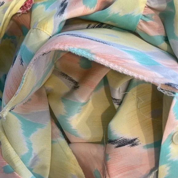 VINTAGE Mister Leonard 1980/81 Floral Pastel SKIRT SET See Size Below - Picture 15 of 17